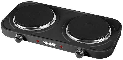 Mesko MS 6509 Επιτραπέζια Εστία Εμαγιέ Διπλή Μαύρη