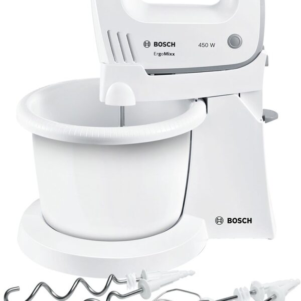 Bosch Μίξερ με Πλαστικό Κάδο 1.5lt Λευκό 450W