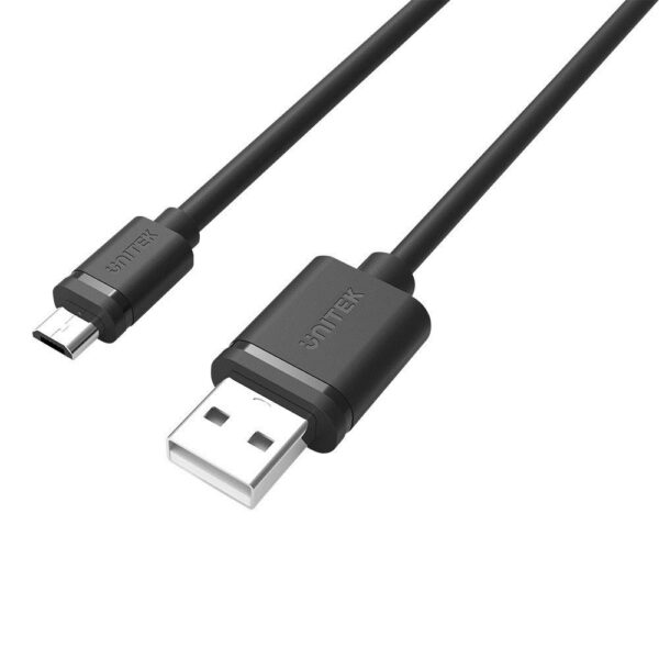 Unitek Regular USB 2.0 to micro USB Cable Μαύρο 1m (Y-C451GBK)
