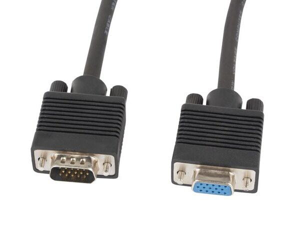 Lanberg Cable VGA male - VGA female Μαύρο 1.8m (CA-VGAC-10CC-0018-B+)