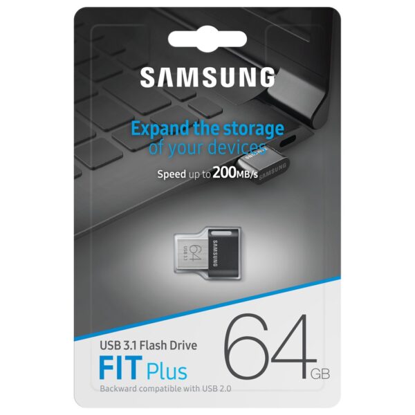 Samsung MUF-64AB USB flash drive 64 GB USB Type-A 3.2 Gen 1 (3.1 Gen 1) Grey, Silver