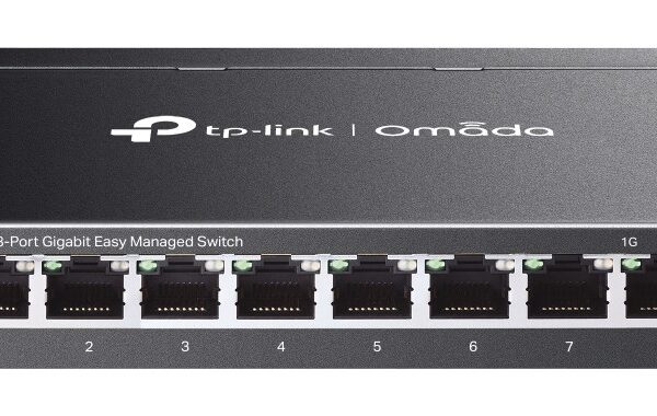 TP-Link Omada ES208G network switch Managed L2 Gigabit Ethernet (10/100/1000) Black