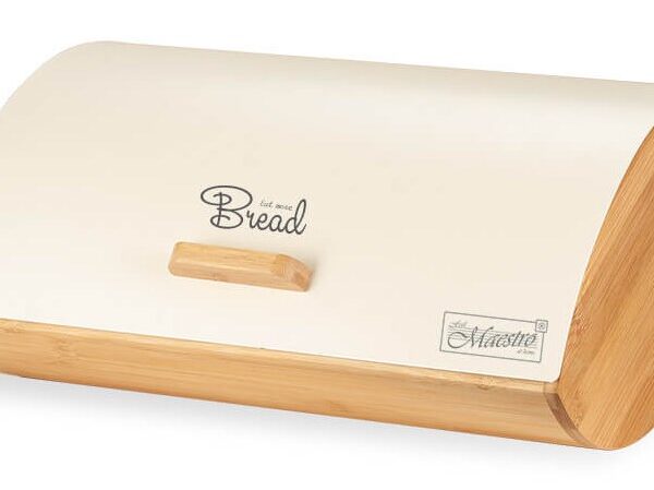 Maestro MR-1775-IVORY bread box Other Ivory, Wood Bamboo, Metal