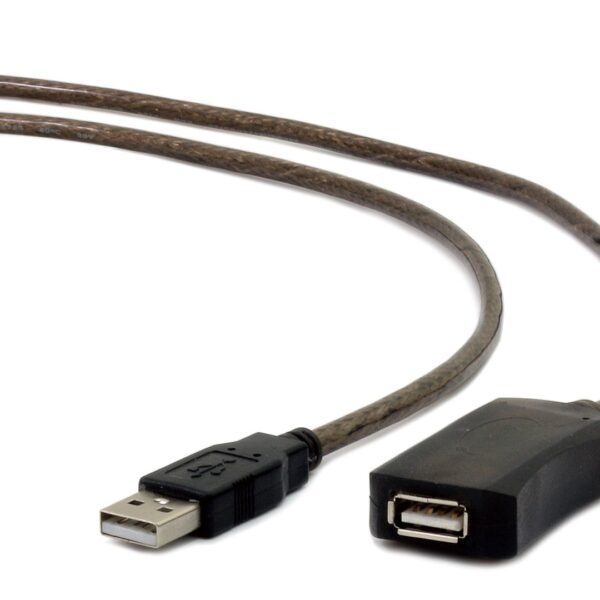 Gembird USB A/USB A M/F 5m USB cable USB 2.0 Black