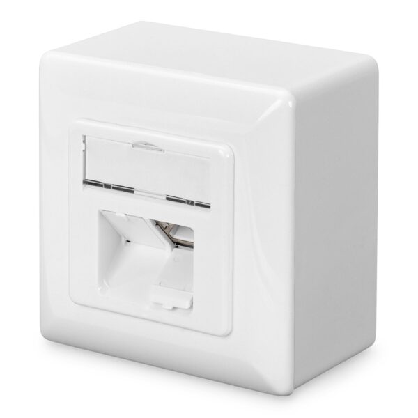 Digitus CAT 6, Class E, wall outlet, shielded, surface mount