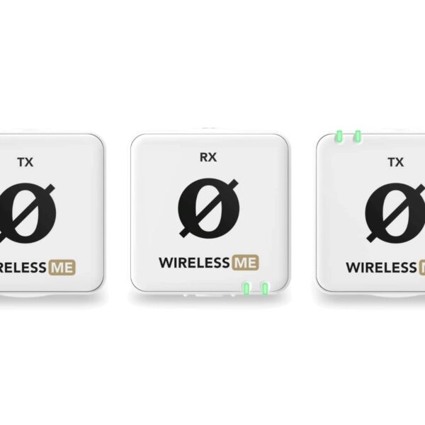 RØDE Wireless ME Dual White - compact wireless microphone system with two transmitters for two-channel recording