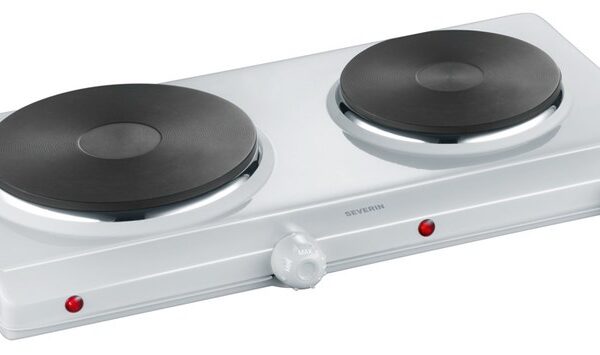 Severin DK 1042 hob White Countertop Sealed plate 2 zone(s)