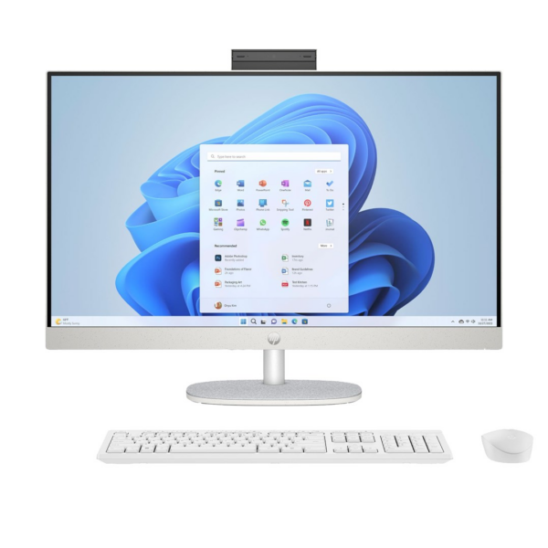 HP 27-cr0222nw AIO Ryzen 7 7730U 27.0"FHD IPS AG 300nits 16GB DDR4 SSD512 Radeon 680M LAN Win11 2Y Shell White