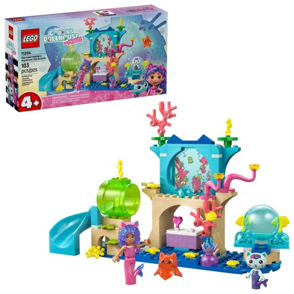 LEGO GABBY’S DOLLHOUSE 11204 Mermaid Gabby's Aquarium Adventure