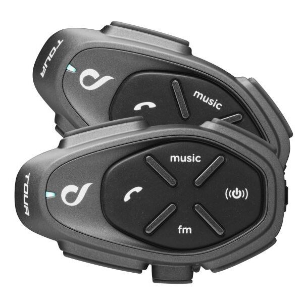 Interphone TOUR HD Motorbike intercom 1500 m 2 pcs Black