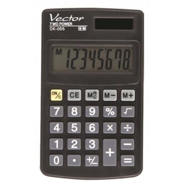 Vector DK-055 Pocket Calculator, Black