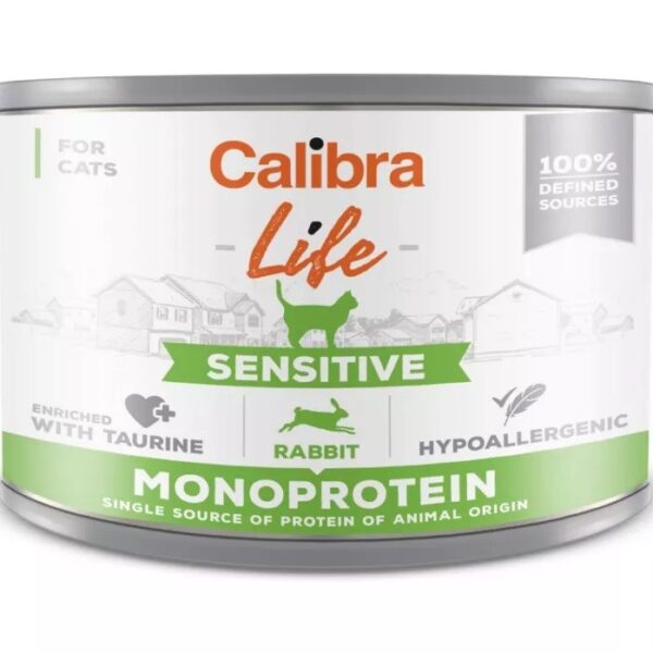 CALIBRA Cat Life Sensitive Rabbit - wet cat food - 200g