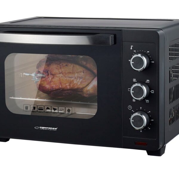 Esperanza EKO006N Mini oven with convection and spit 25 l 1600W Black