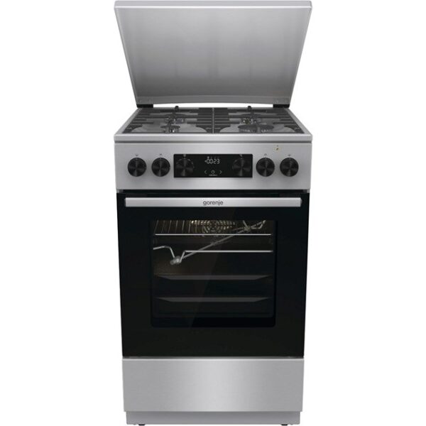 Gorenje GKS5C71XF Freestanding cooker with oven Silver
