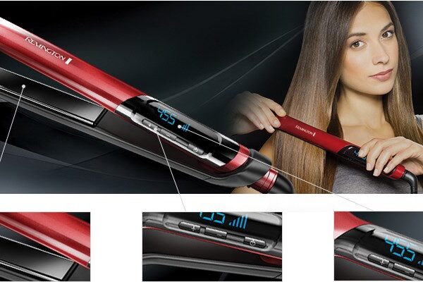 Remington S9600 hair styling tool Straightening iron Warm Red 3 m
