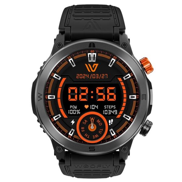 Weofly Conquer Smartwatch - Multifunction Watch Bluetooth 5.3 Black