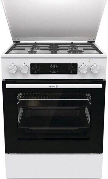 Gorenje GKS6C71WF Freestanding cooker with oven White
