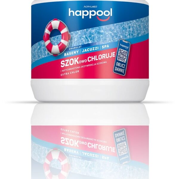 Acrylmed EXTRA CHLOR Granules for controlling algae, fungi and bacteria in swimming pools, 0,4 kg