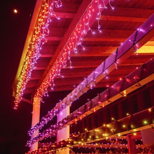 INTELLIGENT LED ICICLES TWINKLY 190 RGB 5X0.7M