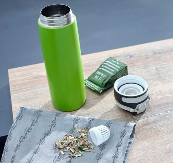 Leifheit 03277 travel mug 600 ml Black, Green Stainless steel