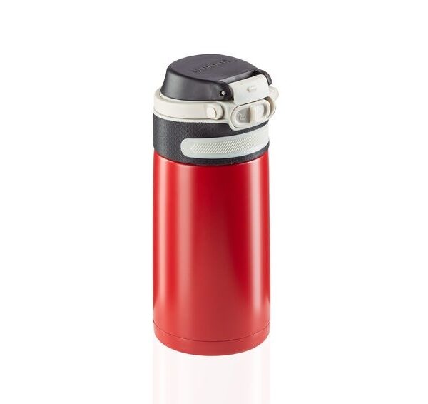 Leifheit 03245 travel mug 350 ml Black, Red Stainless steel