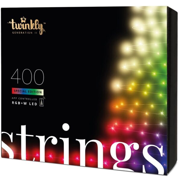 TWINKLY Strings 400 Special Edition (TWS400SPP-BEU) Smart Christmas tree lights 400 LED RGB+W 32 m