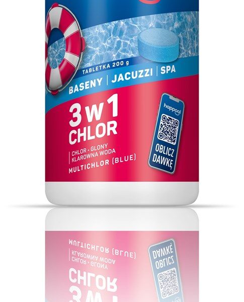 Acrylmed MULTICHLOR BLUE Tablets for increasing chlorine levels and combating algae 200 g