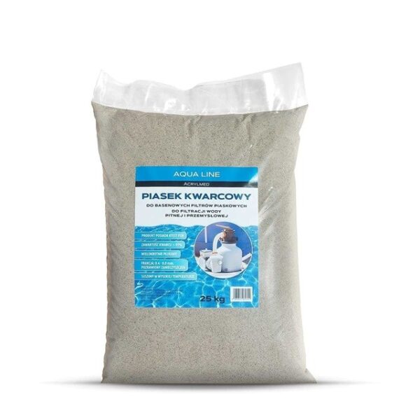 Acrylmed Quartz sand for swimming pool filters, 25 kg