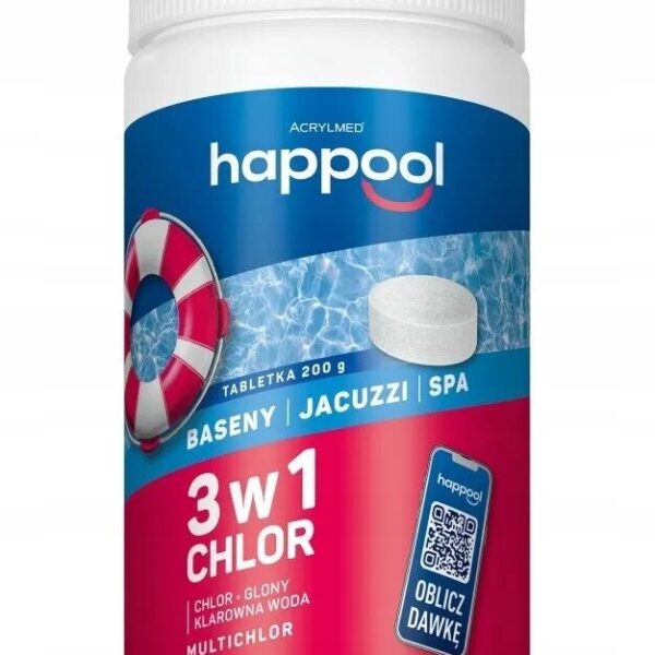 Acrylmed MULTICHLOR 3 in 1 Multifunctional chlorine release tablets 200 g - 1 kg