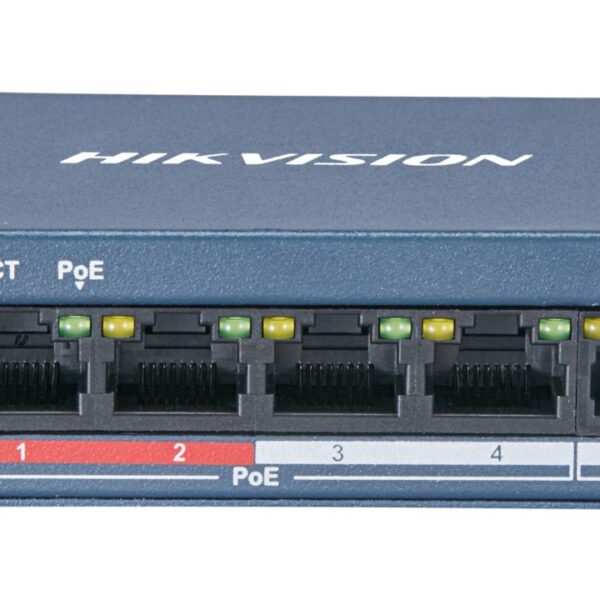 Hikvision DS-3E0105P-E/M(B) network switch L2 Fast Ethernet (10/100) Power over Ethernet (PoE) Grey