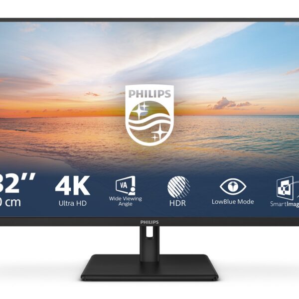 Philips 1000 series 32E1N1800LA/00 LED display 80 cm (31.5") 3840 x 2160 pixels 4K Ultra HD LCD Black