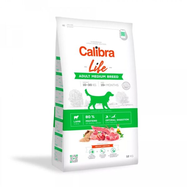 CALIBRA Life Adult Medium Breed Lamb - dry dog food - 12kg