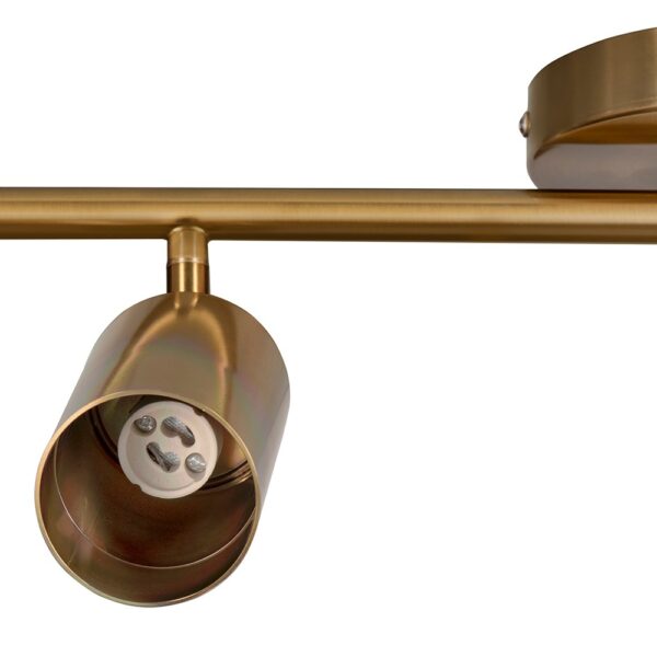 Activejet SPECTRA double gold ceiling wall lamp strip spotlight GU10 for living room